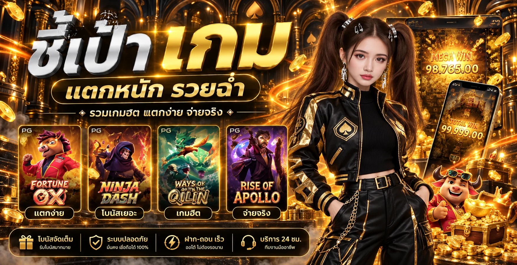 PLAYX88 สล็อต PG Soft พร้อมเกมเด่นและระบบฝากถอน